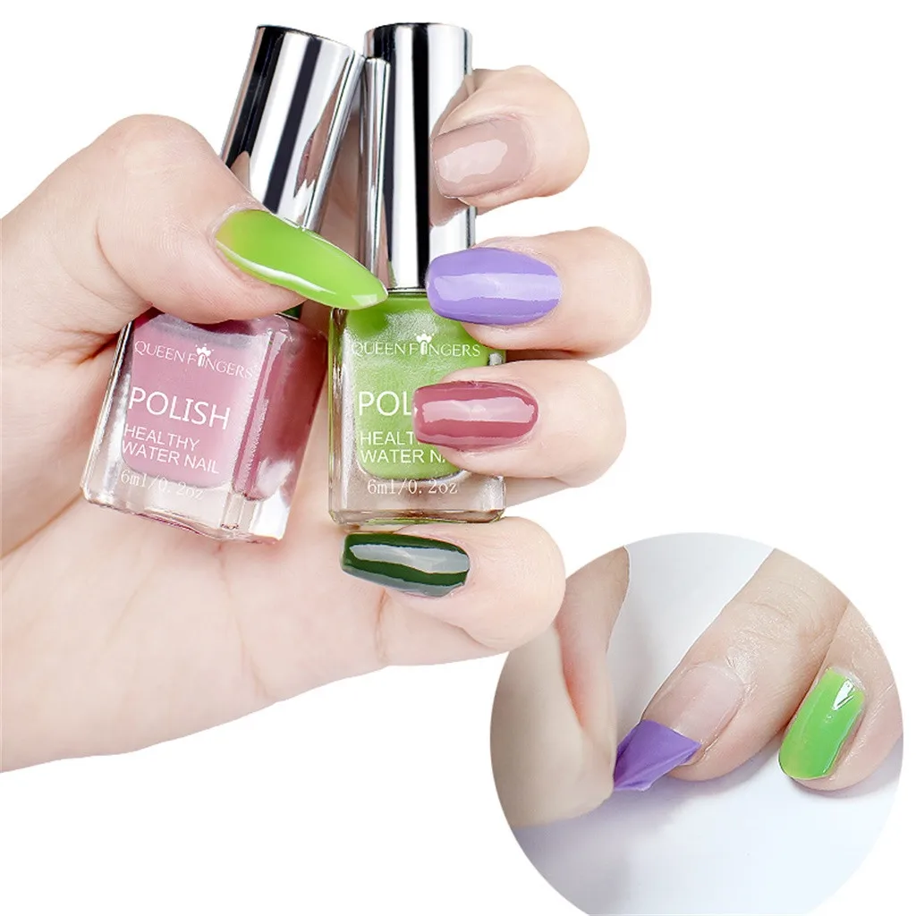 25 цветов Отшелушивающий лак для ногтей Vernis Ongle Lakiery Hybrydowe на водной основе чистый телесный серебряный цвет Лак Блеск для ногтей H7