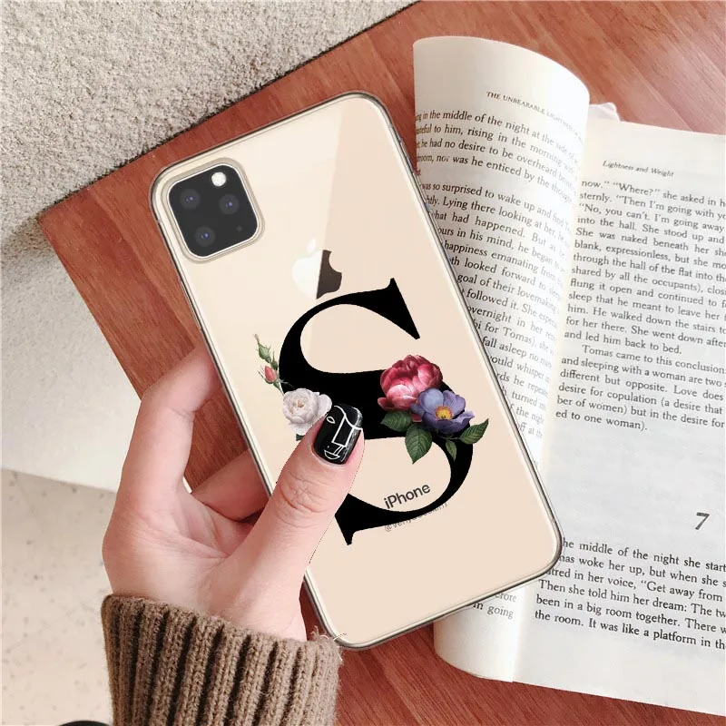 T7574 Custom New Phone Case For iPhone 11 Pro Max Wireless charging Fashion Customized initial Soft For iPhone X XR XS MAX 7 8 Plus - Цвет: T7574