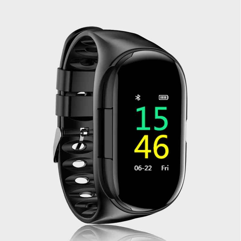 M1 Newest AI Smart Watch With Bluetooth Earphone Heart Rate Monitor Smart Wristband Long Time Standby Sport Watch Men