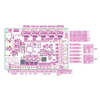 

V1.3 3D Printer Part Accessories Motherboard Control Board Design for Heat Dissipation with 12864 LCD Display Screen Module