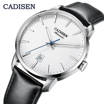 

CADISEN men automatic watch mechanical watches Waterproof Automatic Date high end brand wristwatch clock Relogio Masculino +Box