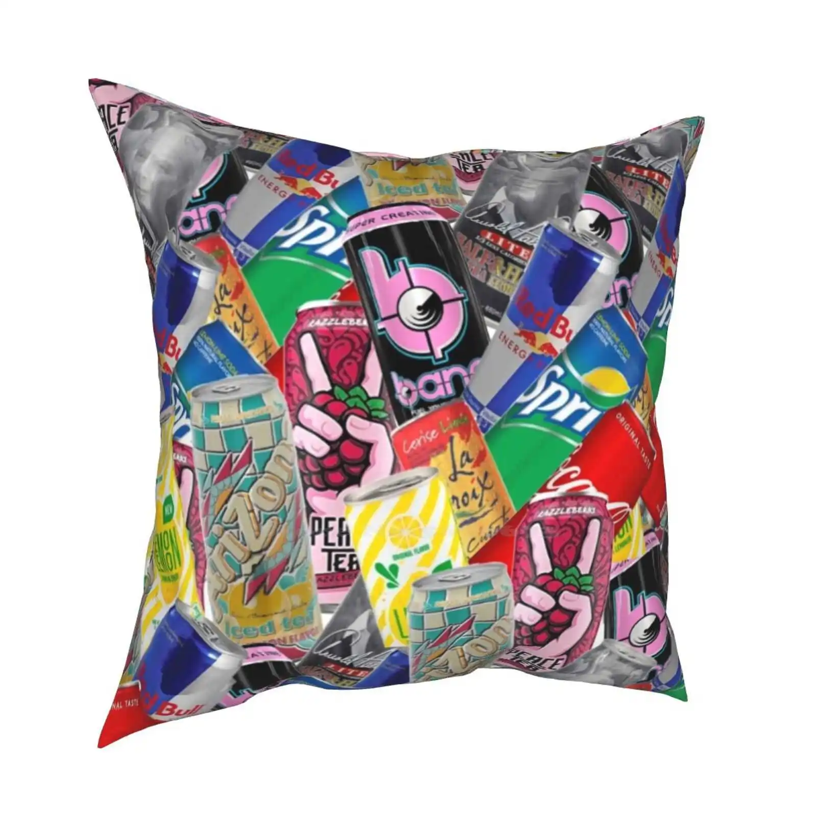 Summery Soda Cuscino Copricuscino Bevande Pop Soda Arizona Peacetea Limonata Sprite Coke Bang Lacroix