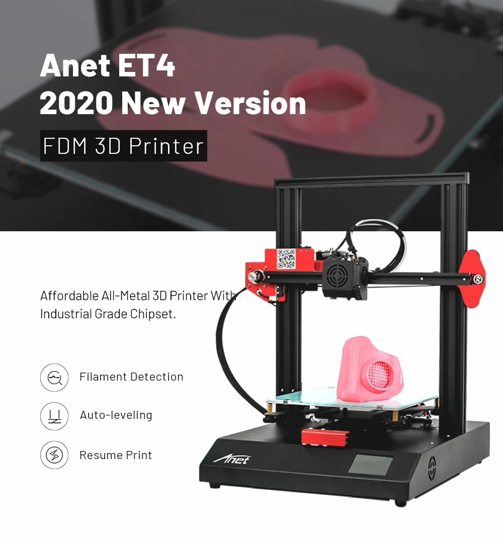 resin printer Anet 3D Printers ET4 ET4 Pro Reprap i3 Impresora 3D Printer With Auto Self Leveling Sensor Support Open Source Marlin 3d print model