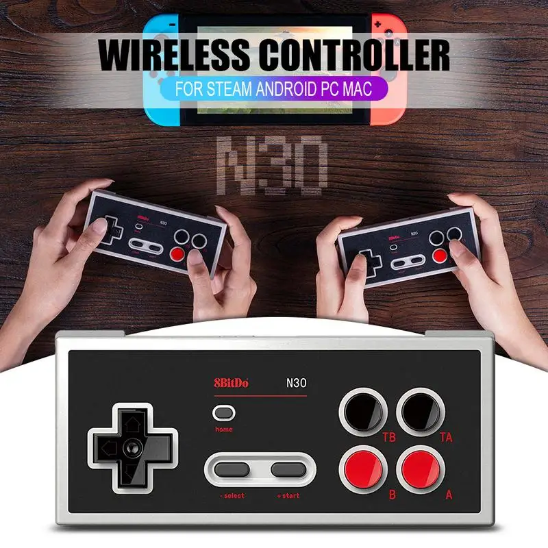 8Bitdo N30 беспроводной Bluetooth игровой контроллер геймпад двойной классический джойстик для Windows MacOS паровой Android переключатель