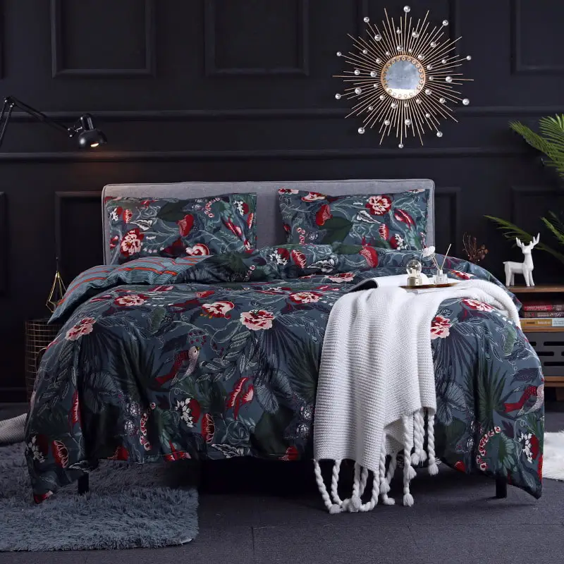 style1 LOVINSUNSHINE пододеяльник King size queen Размер одеяла наборы леопардовая Печать комплект постельного белья AB#196 - Цвет: style1