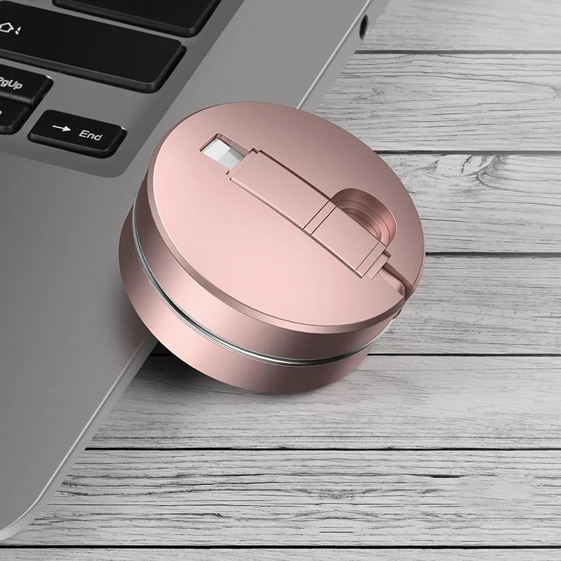 Cafele Micro USB кабель для samsung Xiaomi huawei выдвижной портативный Micro USB кабель Быстрая зарядка для Xiaomi USB Micro кабель - Цвет: Rose Gold