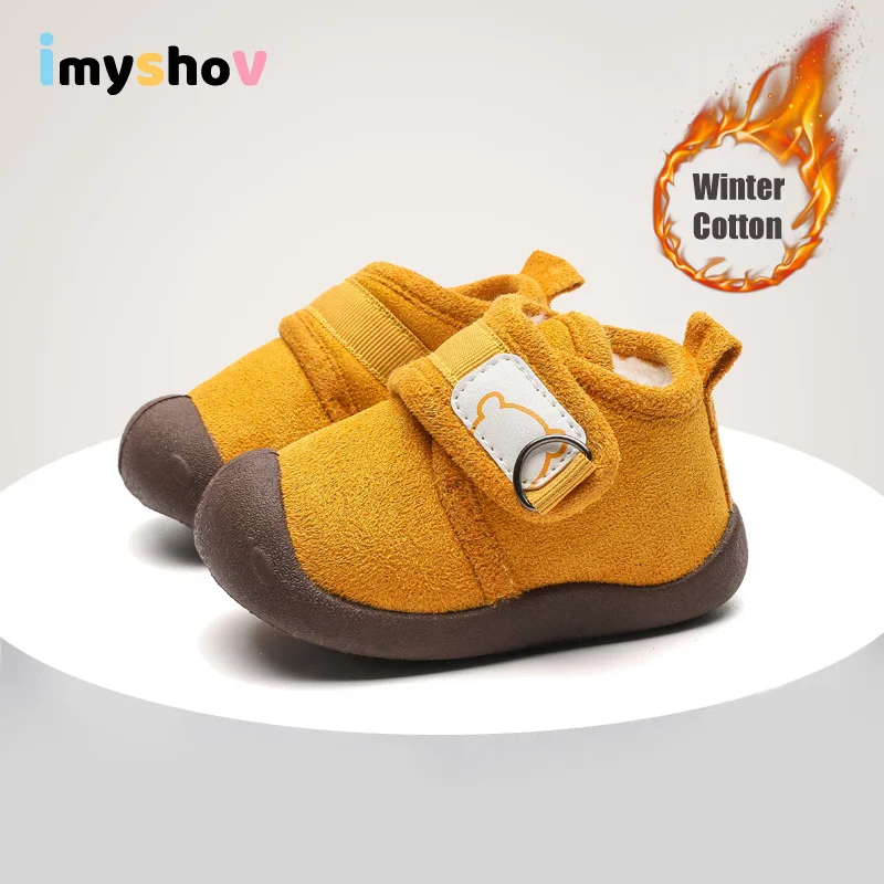 

Toddler Baby Winter Shoes For Boy Girl Anti-Slip Rubber Booties Chaussure Garcon First Steps Walker Newborn Infant Ankle Boots
