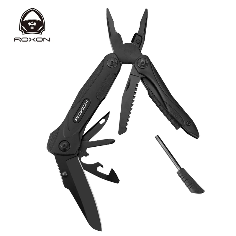 Многофункциональные плоскогубцы Roxon CM1349 SPARK складные 14 в 1 многофункциональные