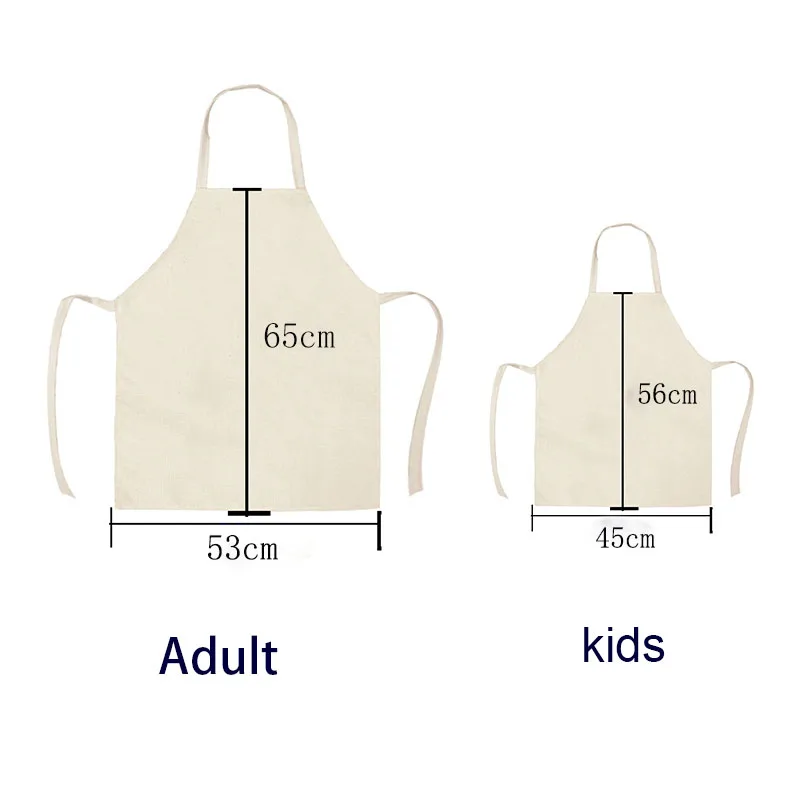 Letter Apron Black White Geometry printed Kitchen Aprons Cotton Linen Women sleeveless Bibs Household Cleaning Home Cooking