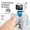 Water And Electric Mix RC Robot Fingerprint Recognition Touch Sensing Obstacle Avoidance Sing And Dance Flash Eye RC Toy For Kid 1
