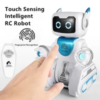 Water And Electric Mix RC Robot Fingerprint Recognition Touch Sensing Obstacle Avoidance Sing And Dance Flash Eye RC Toy For Kid 1