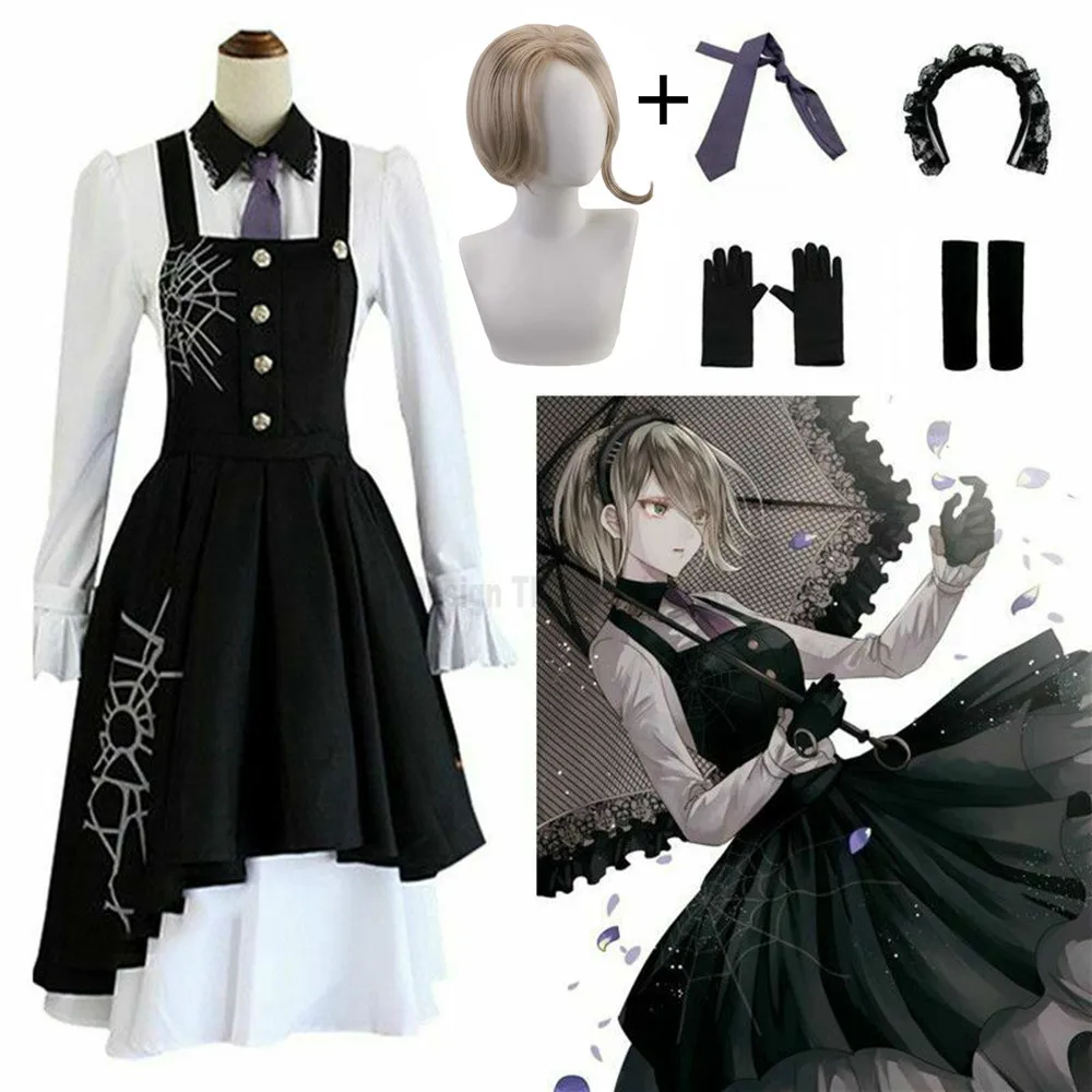 

New Danganronpa V3 Tojo Kirumi Cosplay Costume Japanese Game Anime Uniform Suit Outfit Clothes and wigs Halloween Cosplay