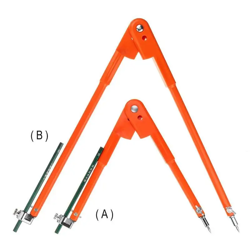 Прозрачный 45 стальной Циркулярный маркировочный писец деревянный Рабочий чертежный компас промышленный инструмент цинковый сплав строгальный Компас для деревообработки