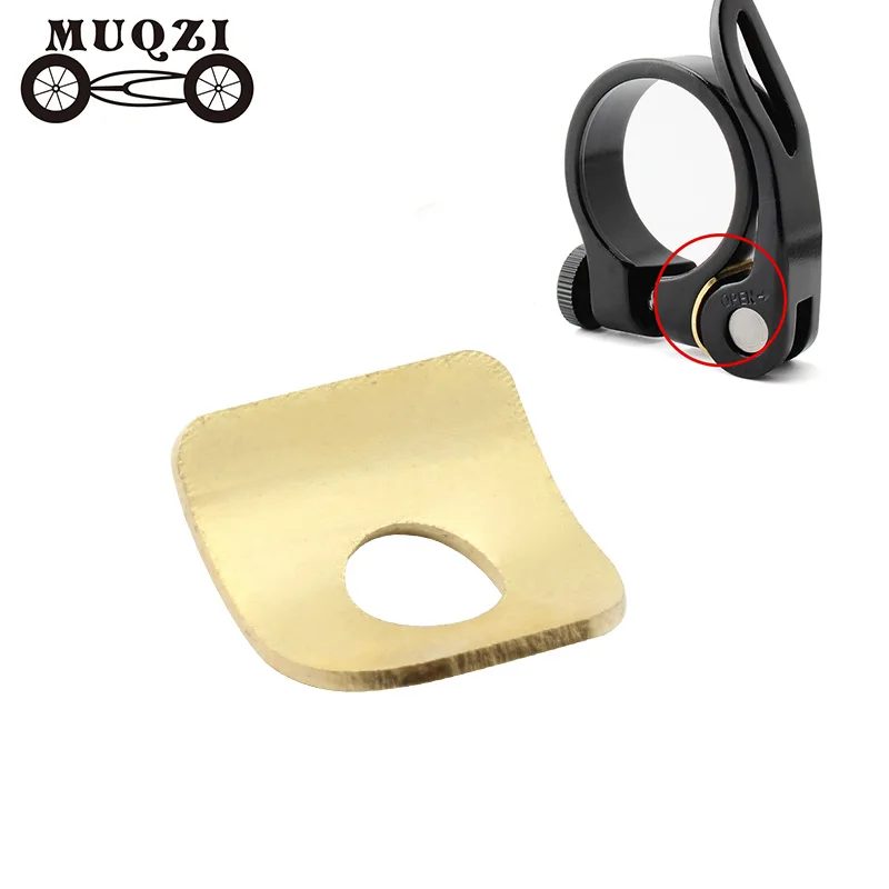 MUQZI Mountain Bike Seatpost Clamp Clips Bicycle Quick Release Seatpost Clamp Gasket MTB Copper Tube Clip Clips Accessories