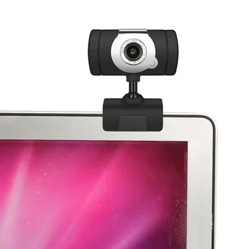

Cam Camera W/ Microphone Sound Absorption Webcam 6.5*6*5cm 30fps A84 HD