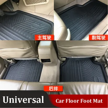 

4pcs Car Floor Mats Front Rear foot pads Skidproof Black EVA Car interior accessories Universal