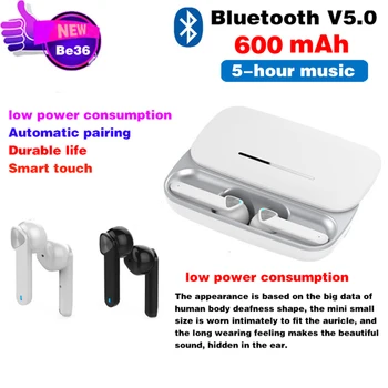 

BE36 Bluetooth Earphone Stereo Channel Noise Cancelling Mini Ergonomic Headset With Charging Box Dual Microphone In Ear Earplug