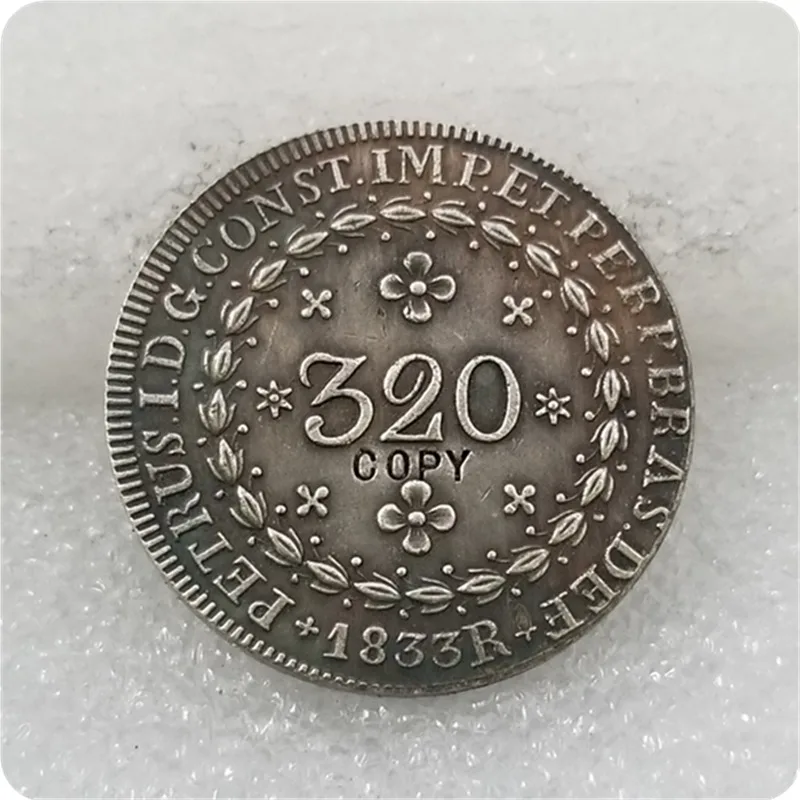 1833 Бразилия 320 рейс копия монет