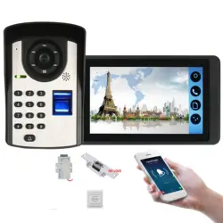 Yobang безопасности 7 "цветной TFT lcd Водонепроницаемый видео дверной звонок Система с замком ИК ночного видения видеодомофон