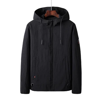 

Autumn Solid Color Jacket Men's Japanese Loose Big Plus Size Black Winter Coats Black Men Field and Military Jackets GG50jk