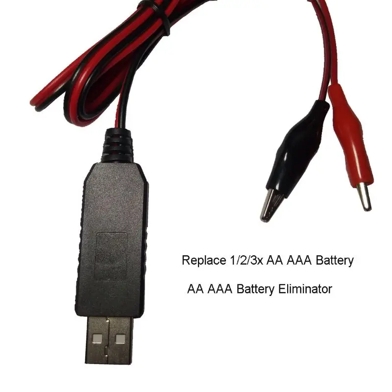 Понижающий фильтр для батарей AA/AAA USB 5 В до 1 В/3 в понижающий зажим кабеля