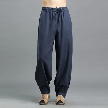 

EWQ / men's wear 2020 spring and summer new Chinese style men's trousers comfortable elastic waist casual pants new 9Y1239