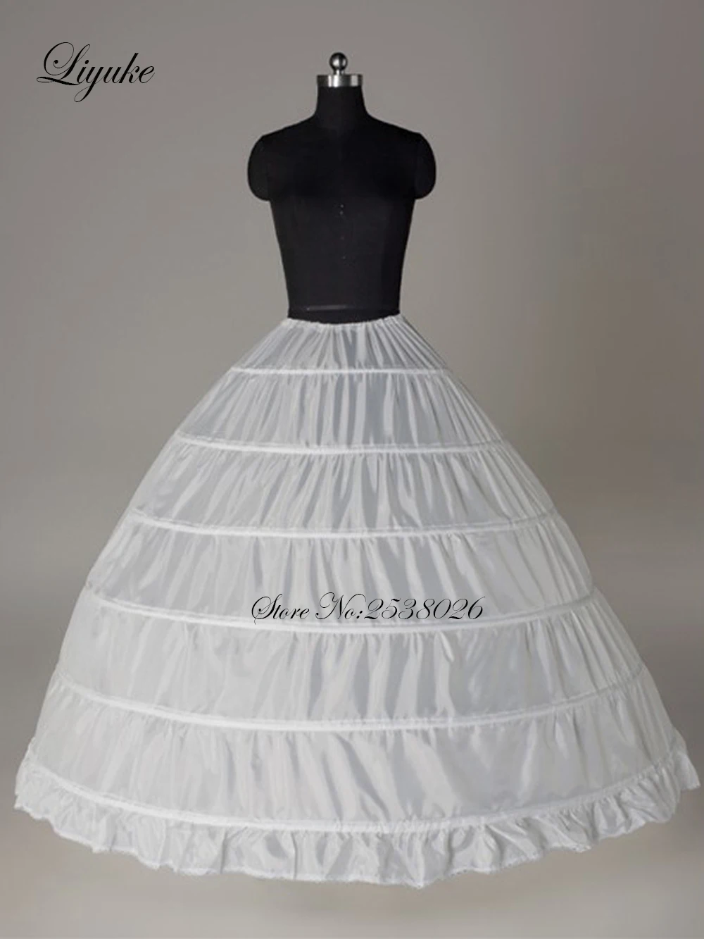 Liyuke фото белый цвет 3 и 6 Обручи Свадьба Нижняя юбка используется для линии свадебное платье Enagua nupcial