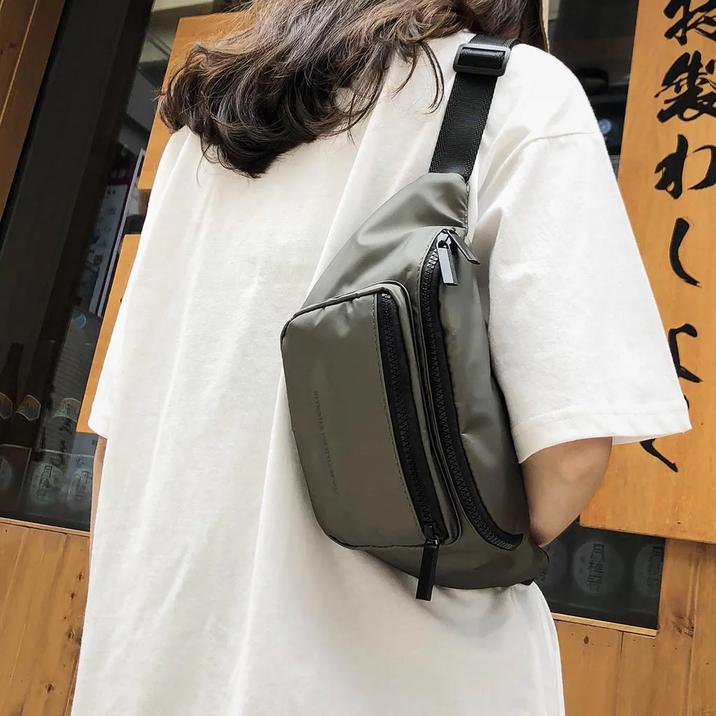 CONEED Fashion Waist Packs Unisex Large Capacity Sports Messenger Shoulder Bag Pouch For Women Run Outdoor Sports Chest Bag