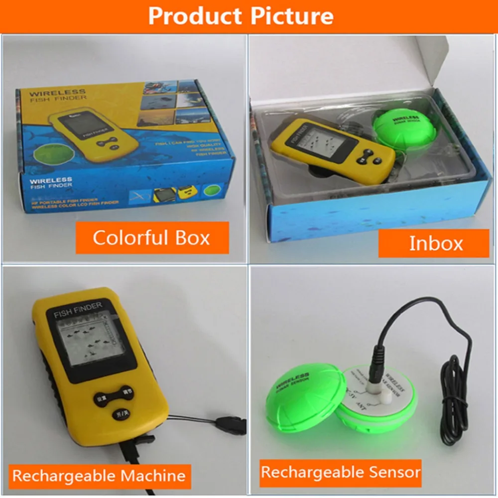 TL86 Freshwater Fish Finder Saltwater Electric Boat Fishing Depth Locator Tracker #4C04 (8)