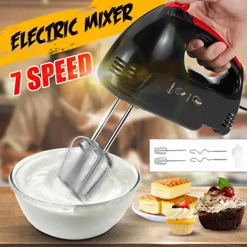 

7 Speeds High Power Electric Food Mixer Hand Blender Cream Dough Blender Egg Beater Hand Mixer For Kitchen 220V