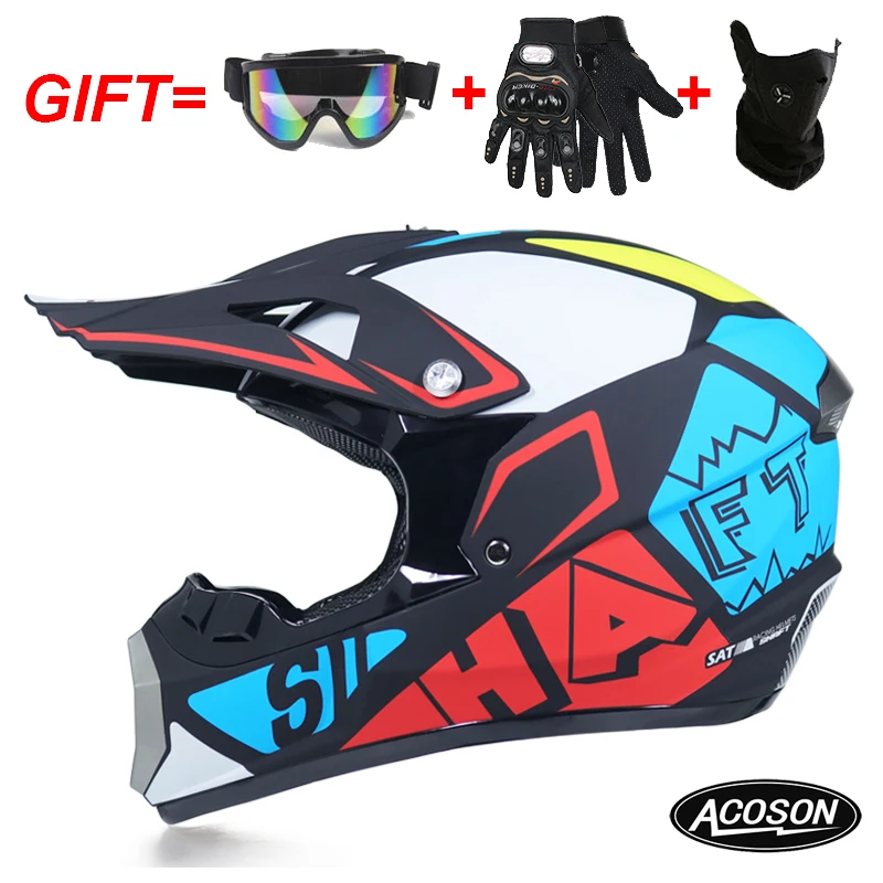 Motorcycle cross motorcycle helmet for motorcycle helmet down MTB DH off road motorcycle cross racing helmet point with goggles