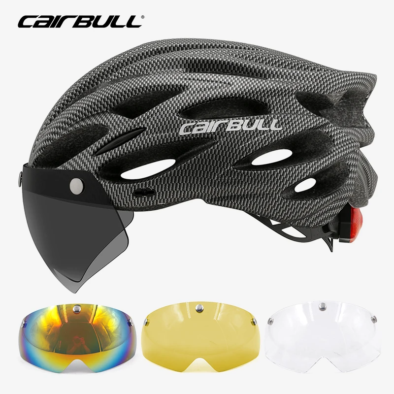LED Light Adults Aero Helmet Men Women Safety Helmets MTB/Road/XC Bike 9 Colors 