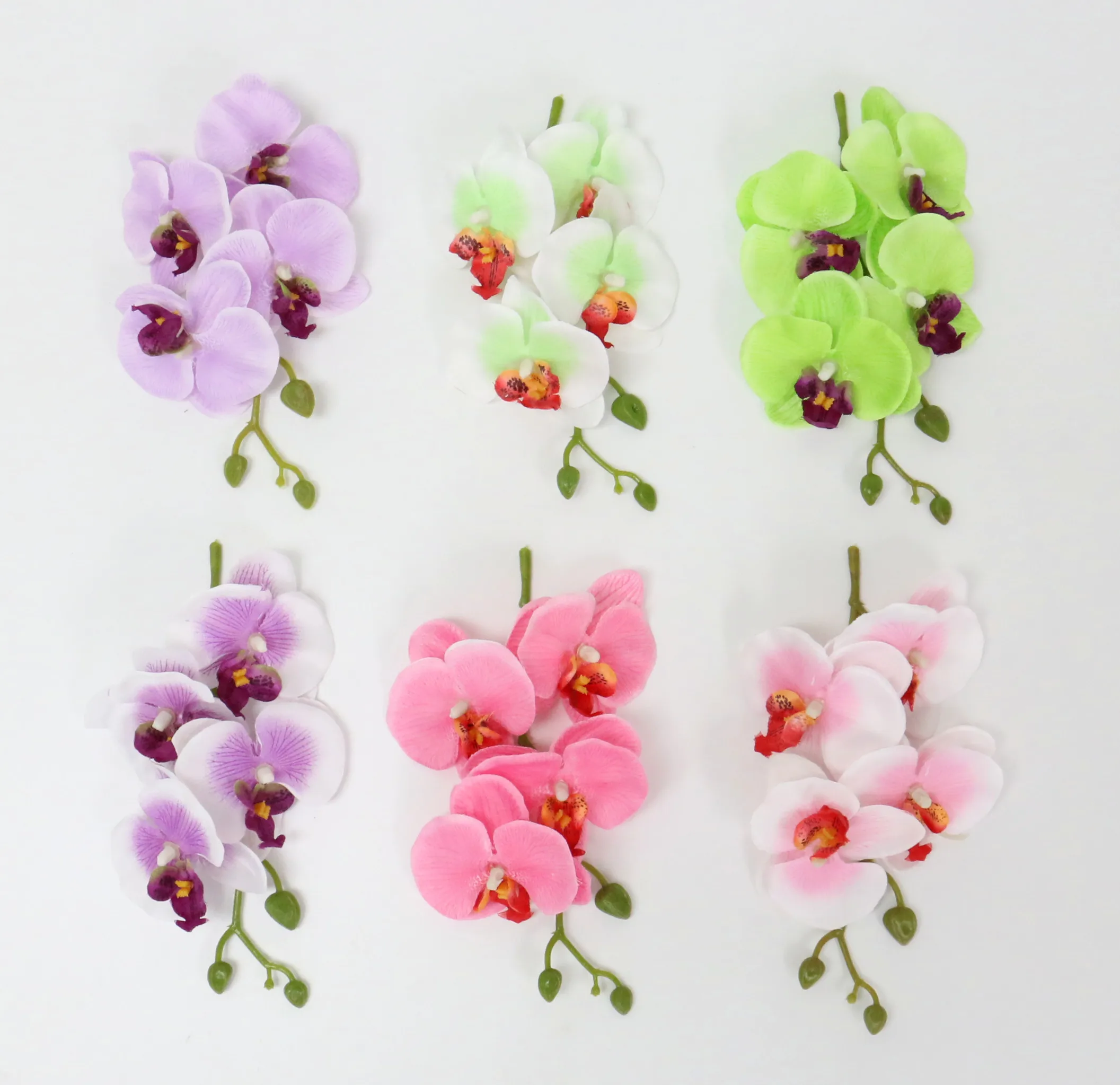 Модный искусственный цветок Cymbidium, Шелковая бабочка, Орхидея, шелк, цветочный букет, фаленопсис, 3D украшение для свадьбы, дома, Рождества