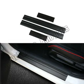 

Car modification Car accessories Black Aluminium Alloy Door Sill Scuff Plate Cover Outsid For Honda Civic 2016-2018