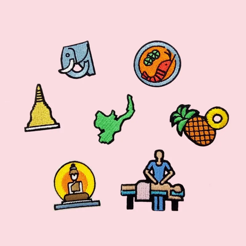 Мини-том Кунг тайская карта древняя Массажная ананас тайский путешествие