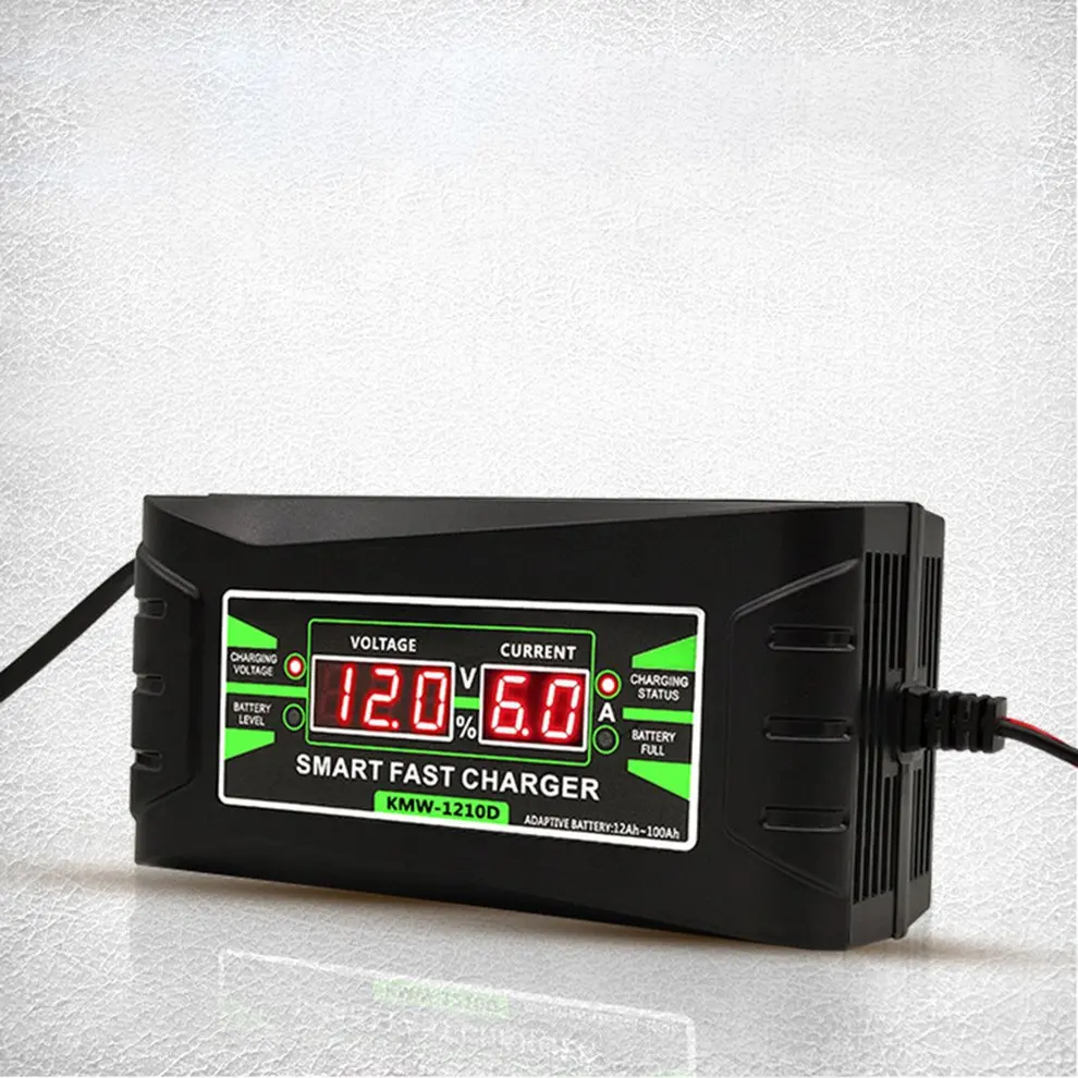 

Smart Car Battery Charger Automatic Motocycle Battery Charging Device Durable Vehicle Boat Power Tools