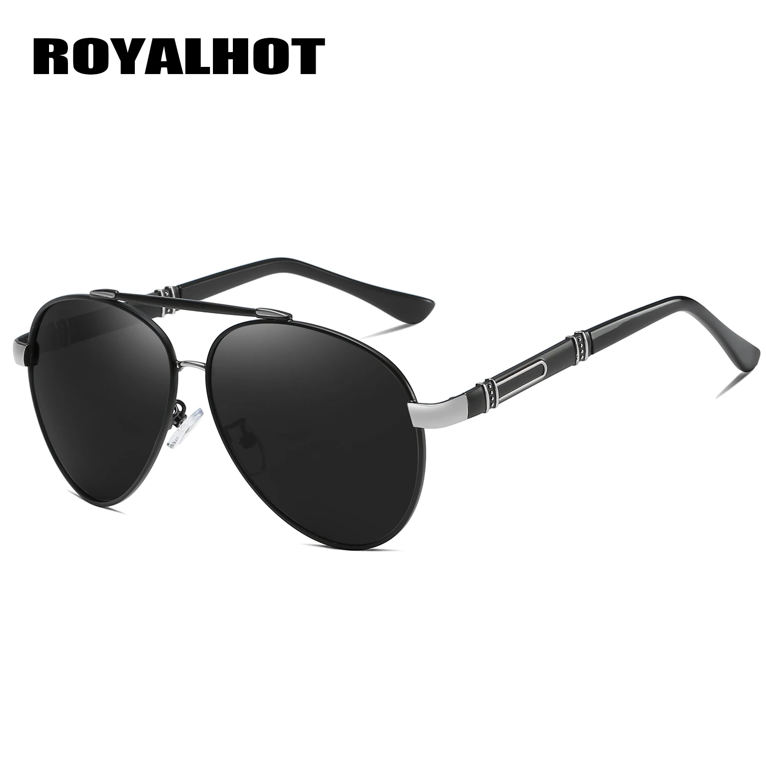 RoyalHot, мужские, женские, поляризационные, алой, овальная оправа, солнцезащитные очки, для вождения, солнцезащитные очки, оттенки, Oculos masculino, мужские, 900220 - Цвет линз: black