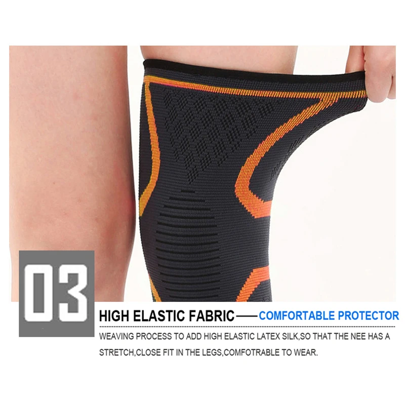 Nylon Sports Safety Knee Pad Support Running Cycling Bandage Basketball Elastic Adult Brace Protector Fitness Arthritis Elbows knee pad knee support knee support sleeve knee brace