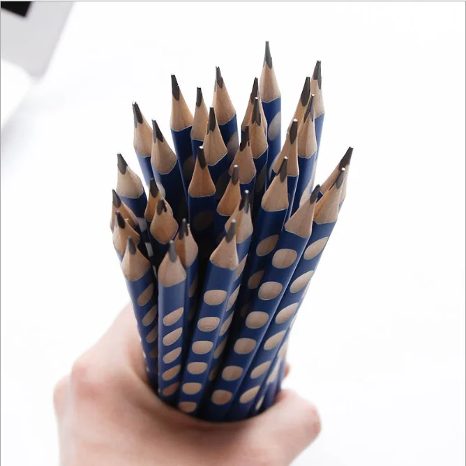 

30 pcs Pencil Triangular Pupils Children Creative Wooden Pencils student school supplies stationery novelty girl boy 6 7 years