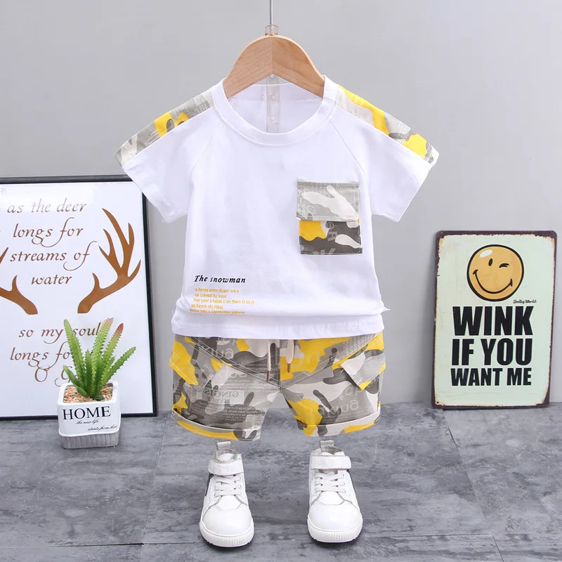 Kids Clothing Set Kids T Shirt Girls Clothing Set Kids Sports Suit Boys Clothing Set Children Sports Suit Boys Tracksuits Suit Boys Tracksuits Children Clothes Fashion Summer Baby Girls Clothing Boys Sports T-Shirt Shorts 2Pcs/Sets Toddler Cotton Costume Kids Tracksuits