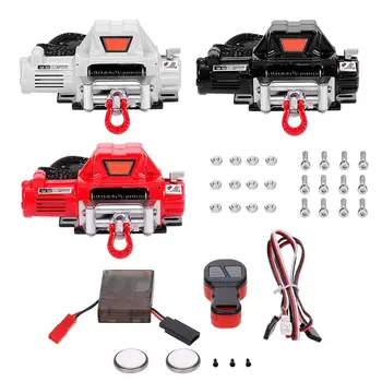 

Metal Automatic Winch Wireless Remote Controller System for 1:10 Axial SCX10 90046 TRX4 Redcat RC Crawler Car Parts Accessories