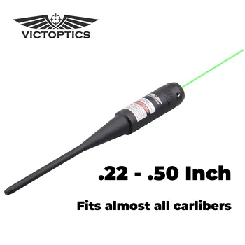 

Victoptics Green Laser Boresighter Collimator ZERO Dot Sight For any 0.22 to 0.50 Caliber Pistol Handguns Rifles Shotguns