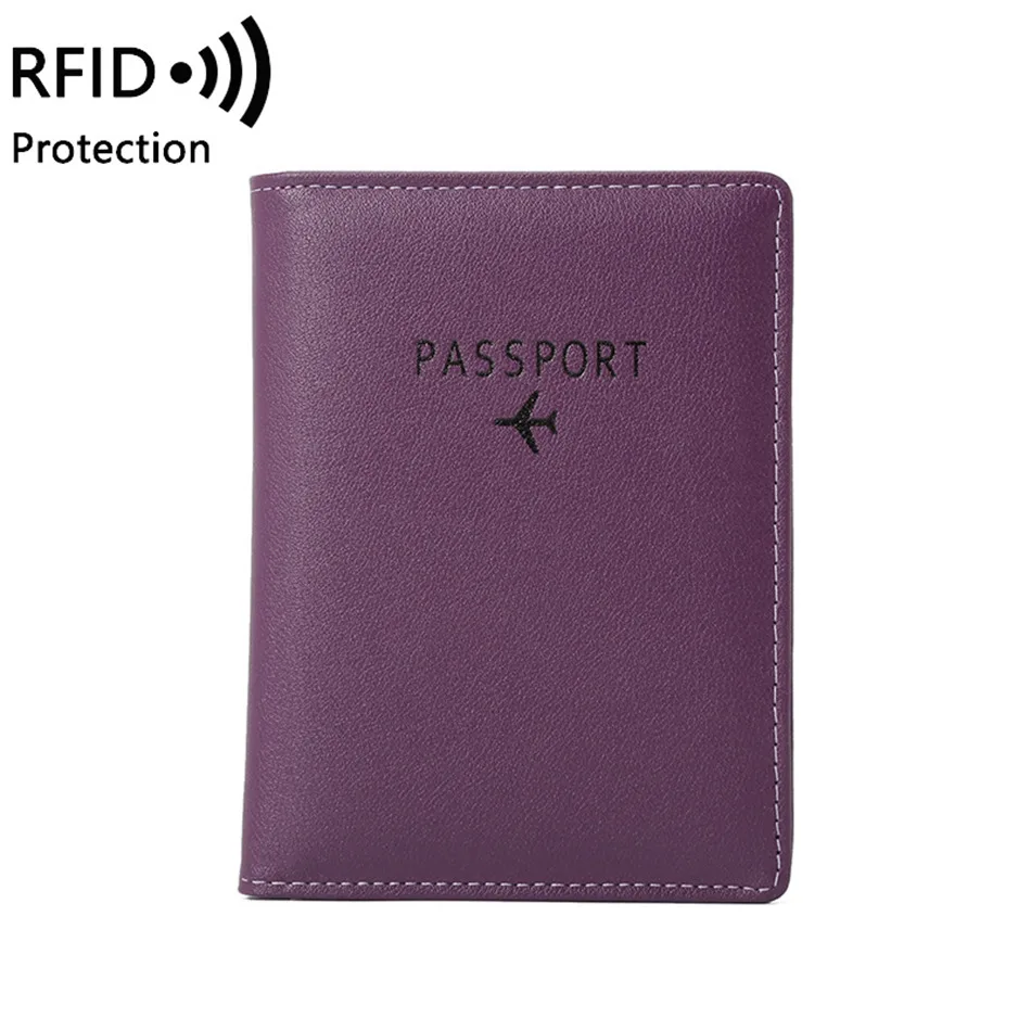 RFID Модные обложки для паспорта, держатель ID, аксессуары для путешествий, банковские карты, Бизнес класс, из искусственной кожи чехол для женщин и мужчин, кошелек 14,8*11