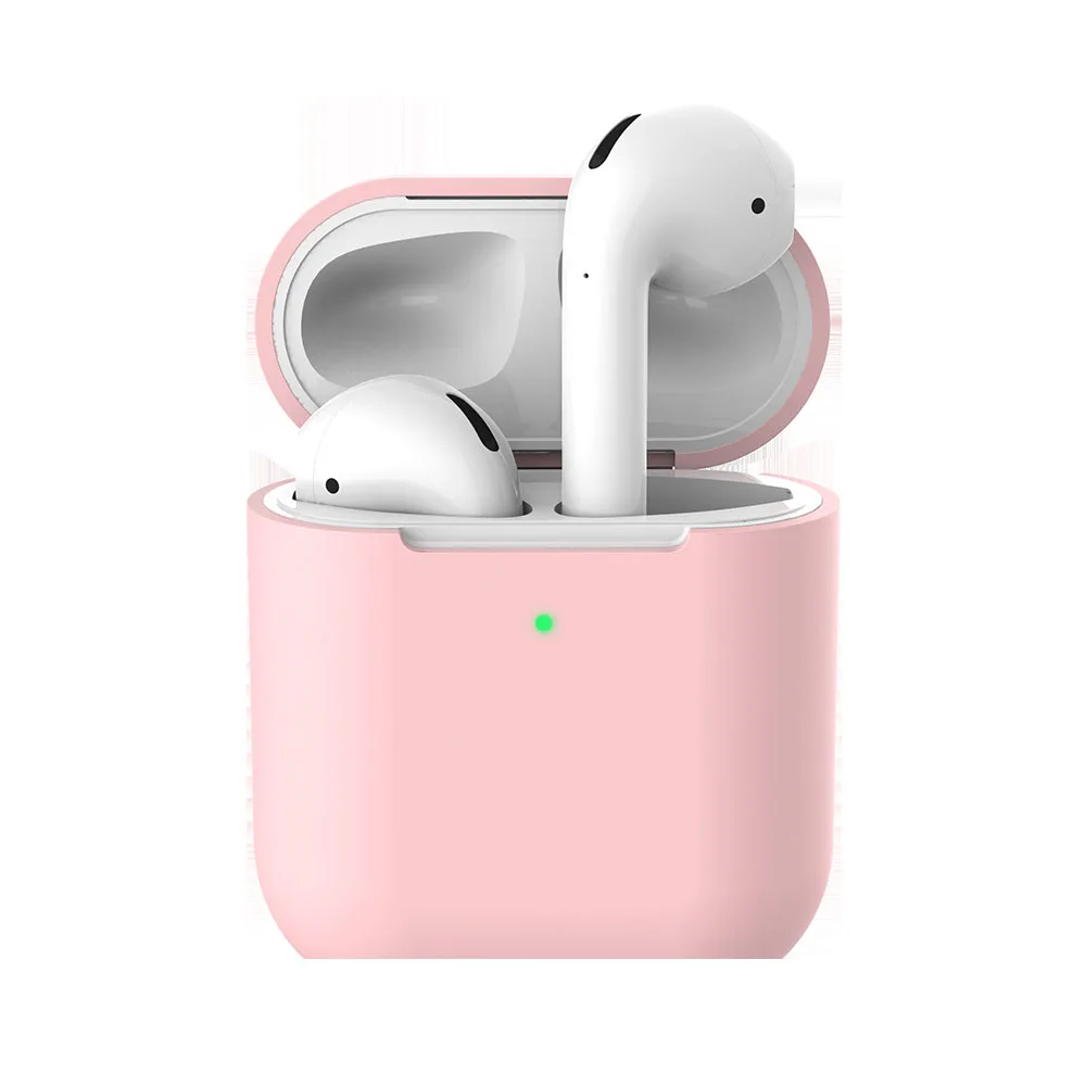 Для airpods 2 аксессуары air накладки 2 airpod air pod для earpods ear pods 2 Чехол i10 i12 i14 i18 i20 i30 i300 i500 i9000 - Цвет: fenhongTC2dai
