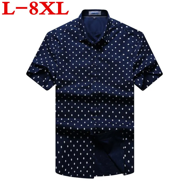 Новый 9XL размера плюс летняя 8XL 7XL 6XL 5XL хлопковые повседневные рубашки мужские с