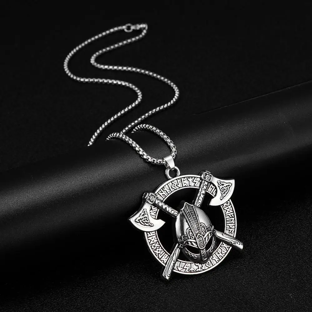 Viking супернатуральная Wicca пиратский солдат Valknut Axe Маска 24 Скандинавская Руна