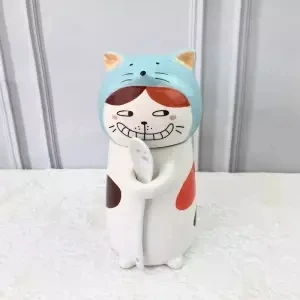Чашка с когтями для кошек, чашка с животными, креативная керамическая кружка, подарок на день рождения, с крышкой, ложкой, 400 мл, кофейная чашка, кружка, кофейные кружки, креативные - Цвет: 400ML