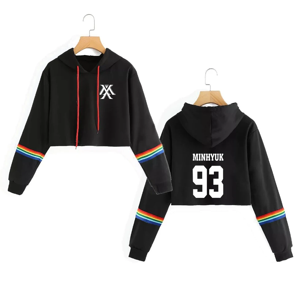 Monsta X Kawaii Cropped Hoodies