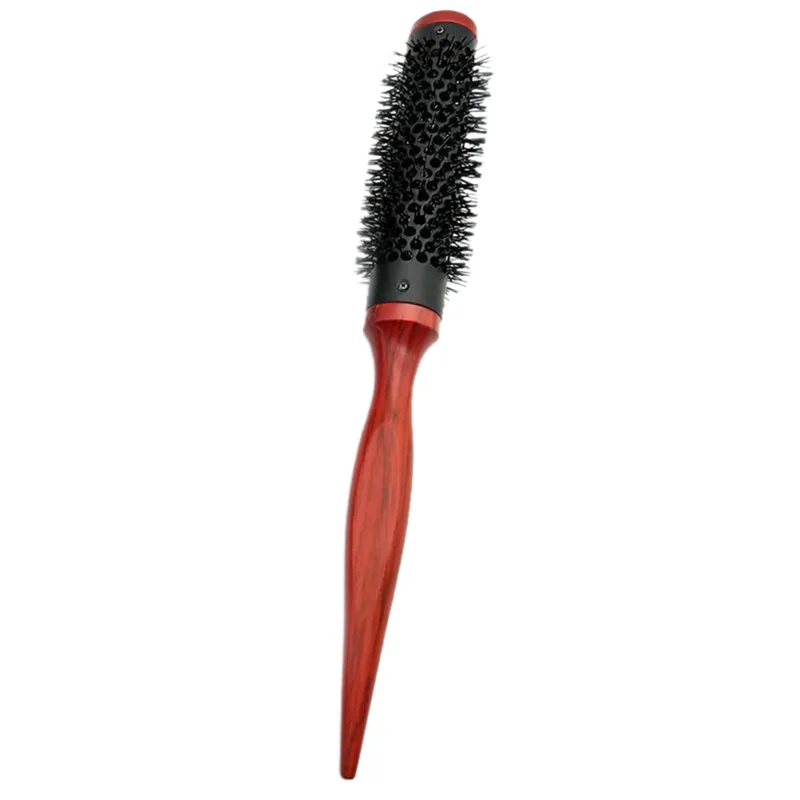 Nylon Hair Round Brush Roller Comb Form Handle For Diy Hairstyle Salon Hairdressing Round Hairbrush Comb - Цвет: C