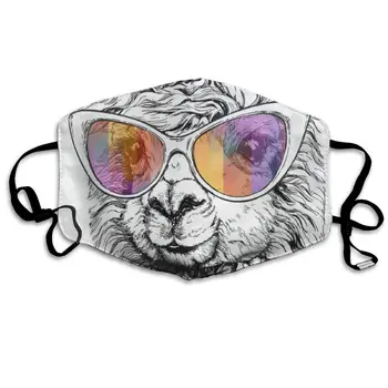 

Face Mask Hello Funny Lama Alpaca Inspiring Cycling Half Face Earloop Mouth Mask for Girls